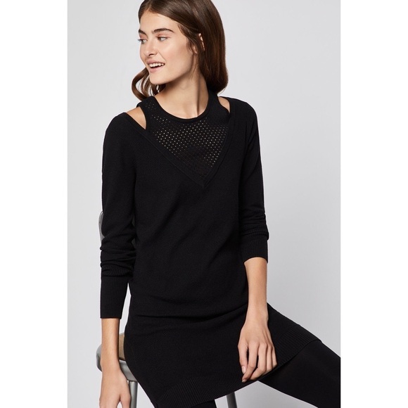 [BCBGeneration] Mesh Sweater Dress - Picture 1 of 9